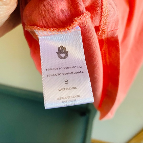 Spiritual Gangster *Summer State of Mind* Orange & Pink Tee Evereve - Picture 7 of 7